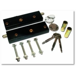 Garage Door Security Bolts one Pair locks with 3 keys